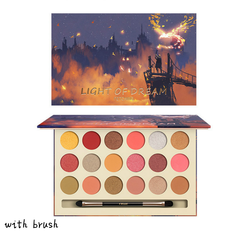 

18Color Dream Shining Eyeshadow Palette Pearlescent Makeup Pigment Eye Shadow Power Waterproof Long-lasting Eye Shadow Comestic, 03