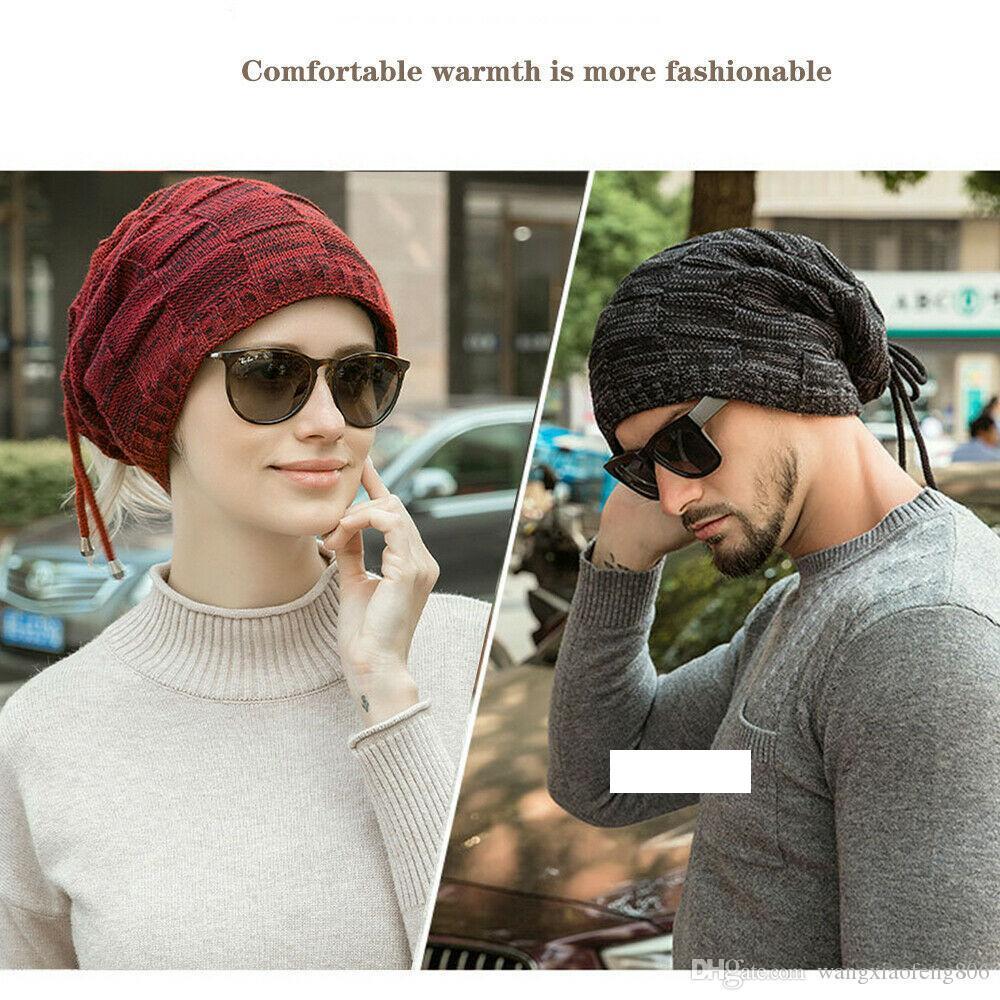 Cappello Berretto Unisex Donna Uomo Inverno Elegante Rcool Cappello e Cappellini Cascante Caldo Uncinetto Lana Lavorata a Maglia Sci Beanie Skull Slouchy Cappelli Cappello
