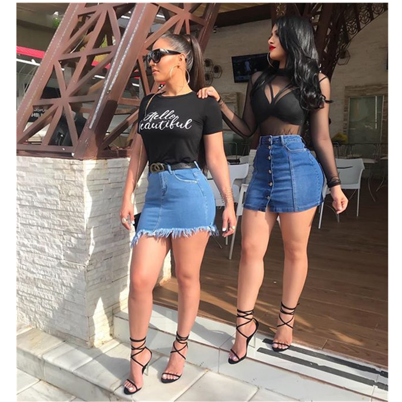 Distribuidores De Descuento Faldas Jeans Mujer Faldas Jeans