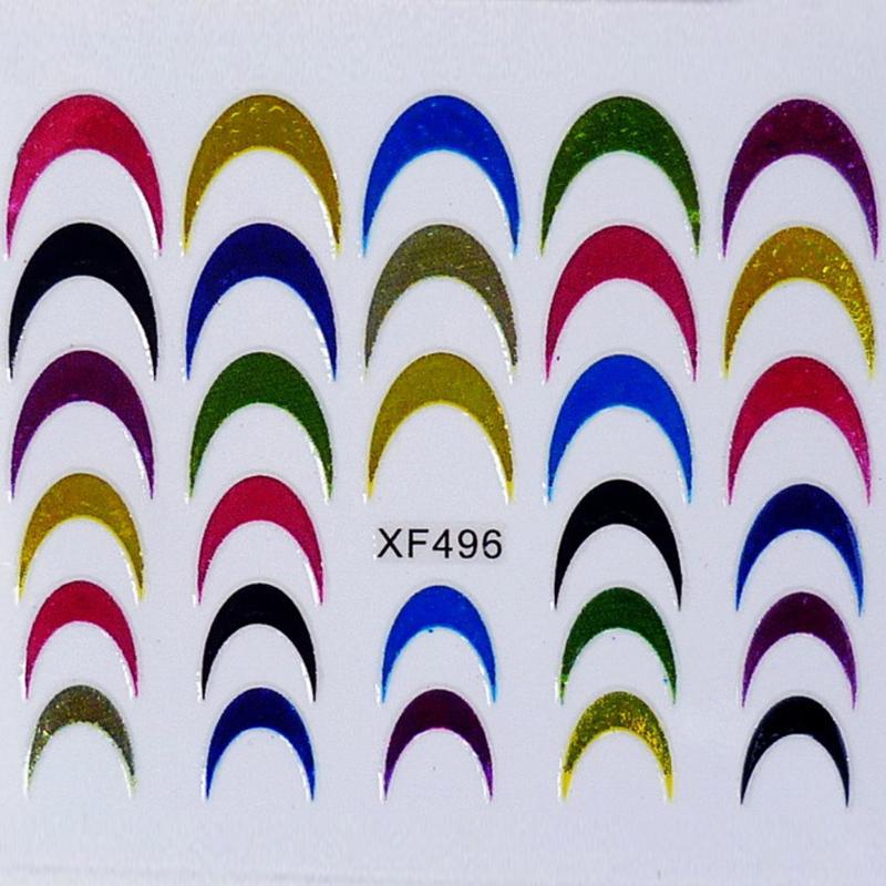 

1 Sheet Stencil Salon DIY Professional Fashion Nail Art PVC Decoration Home Manicure Sticker Tip, As pic