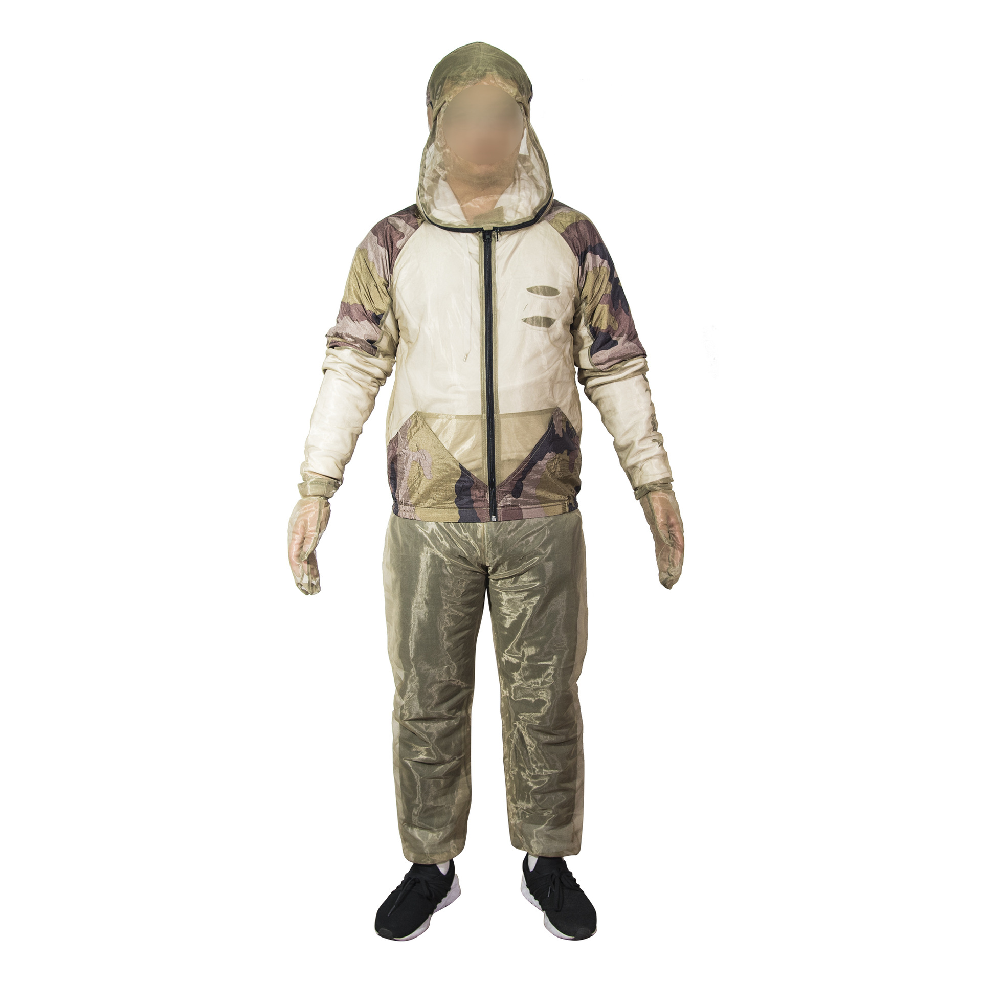 2 Piezas Chaquetas Anti-Mosquito de Malla Traje Repelente de Secado R/ápido Blanco Deporte Protecci/ón