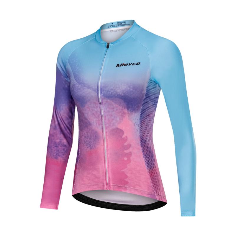 

Summer Quick Dry long sleeve cycling jersey Women Men Road Bike clothing Male MTB Tops Wear Ropa Ciclismo Maillot Riding Shirts