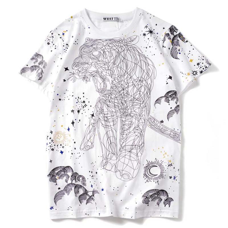Art Tiger Youth Kids T Shirt 3D Printed Short Sleeve Crew Neck Tees Shirts for Boys Children