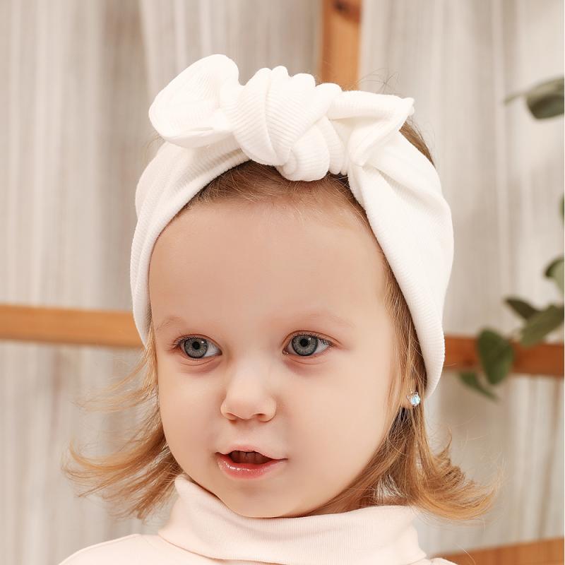 

1pc Fashion Design Children's Headbands Cute Bow-knot Hairbands Cotton Hair Accessories Ribbed Beautiful and Stylish Dropship, 12