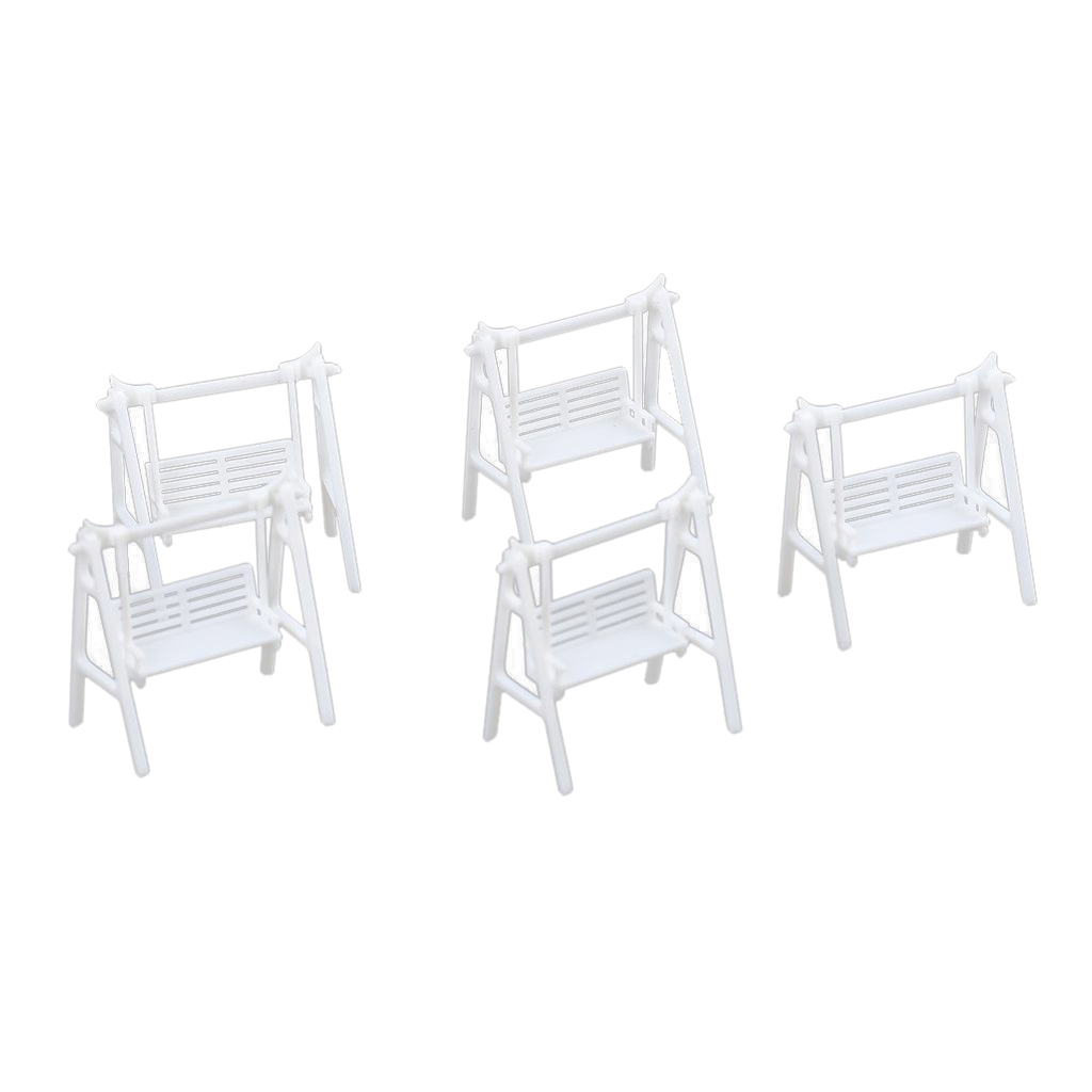 umorismo Miniature Table and Chairs Set Fairy Garden Furniture Ornaments Kit Doll House Funiture Set Home Micro Landscape Decoration