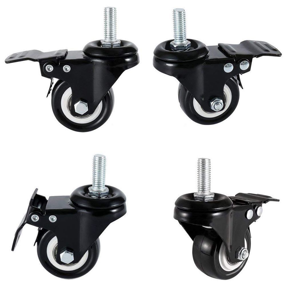

4 X Casters 50mm Swivel Castor Wheels Trolley Furniture Caster Heavy Duty