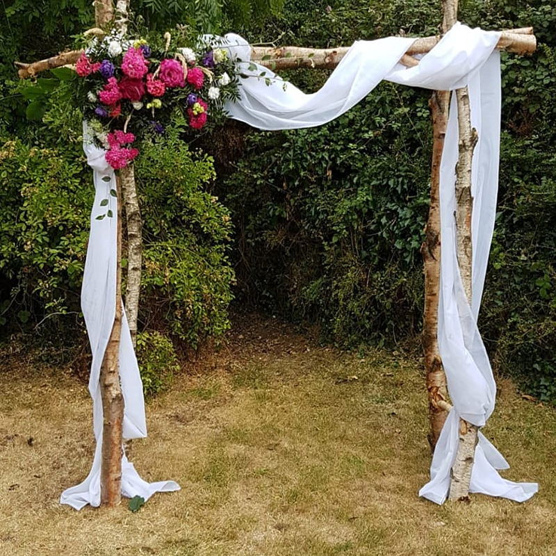 2019 1 4 6m Solid Color Terylene Fabric Wedding Arch Backdrop