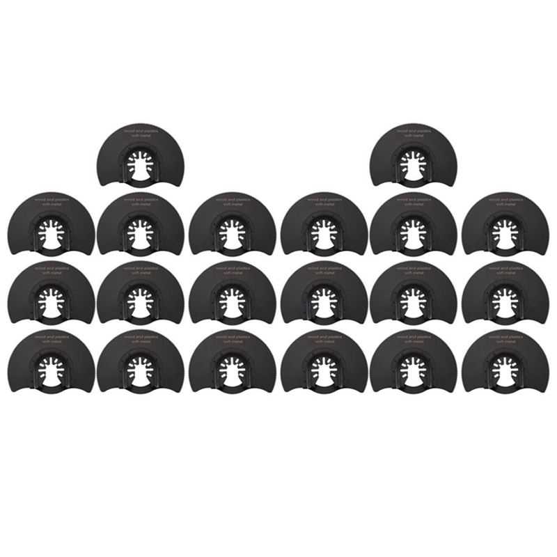 

20Pcs HCS Flush Segment Starlock Multi Saw Blade Pack Oscillating Tool Blades for Cutting Wood Drywall Plastics