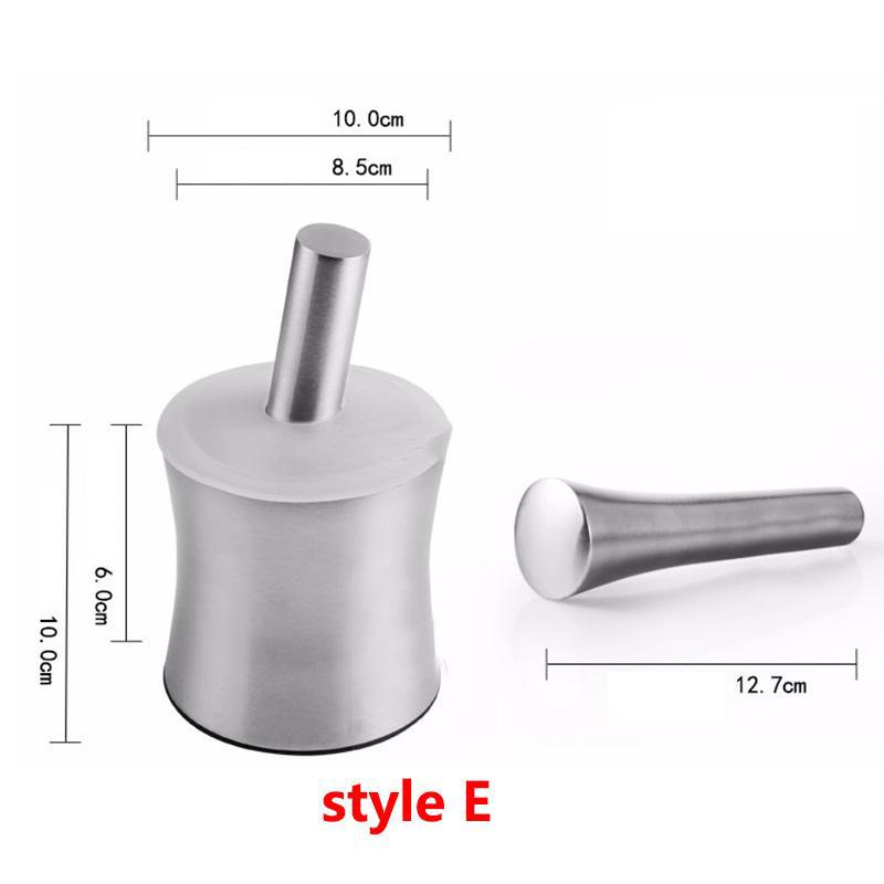 

Garlic Grinder Practical Stainless Steel Mortar and Pestle Kitchen Garlic Herb Mills Grinder Bowl Kitchen Cooking Tool