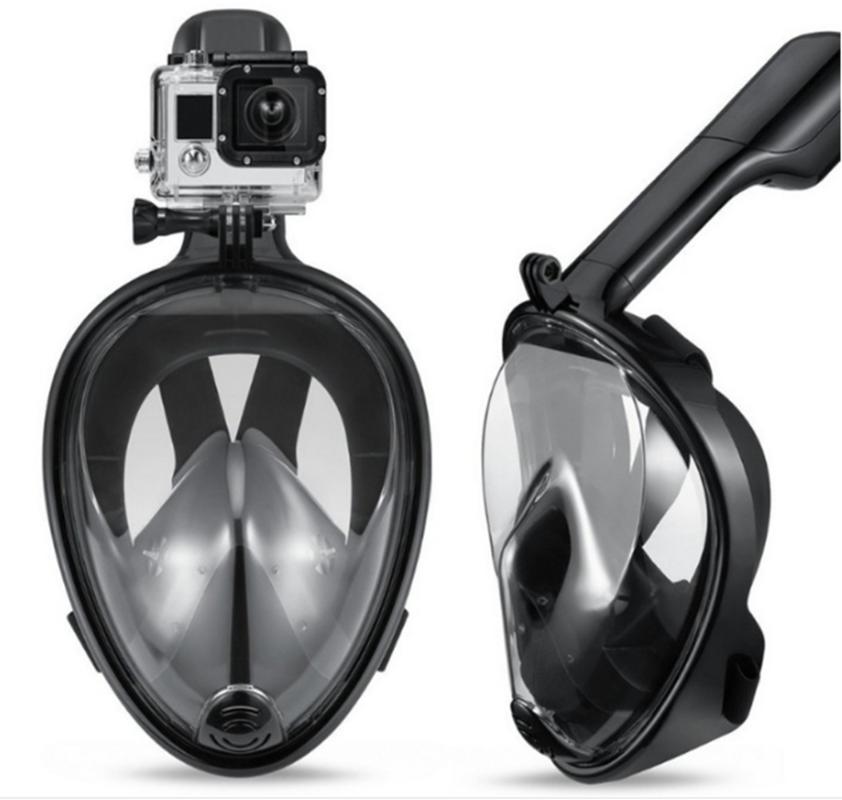 

2018 Full Face Snorkeling Masks Panoramic View Anti-fog Anti-Leak Swimming Snorkel Scuba Underwater Diving Mask Compatible