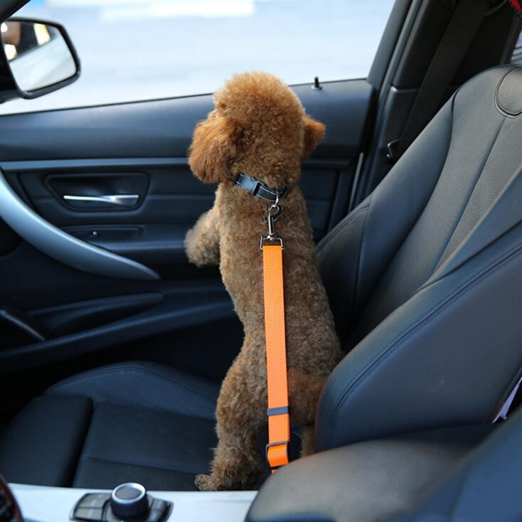 

Adjustable Dog Car Safety Seat Belt Nylon Pets Puppy Seat Lead Leash Harness Vehicle Seatbelt 7 Color YSY387-L