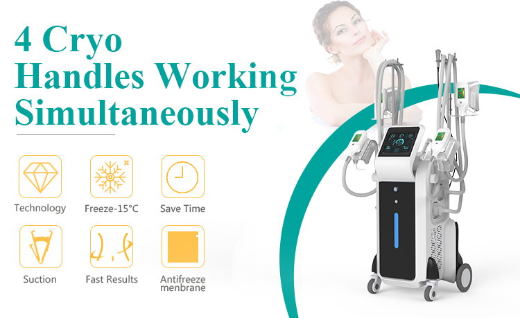 3000W High Power -15 Degree Refrigeration Cryo Pad Cryolipolysis Machine
