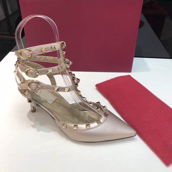 

New women's high heels 6.5cm high heels women's sexy golden bronze wedding shoes Luxury Designer Sandals, Gold