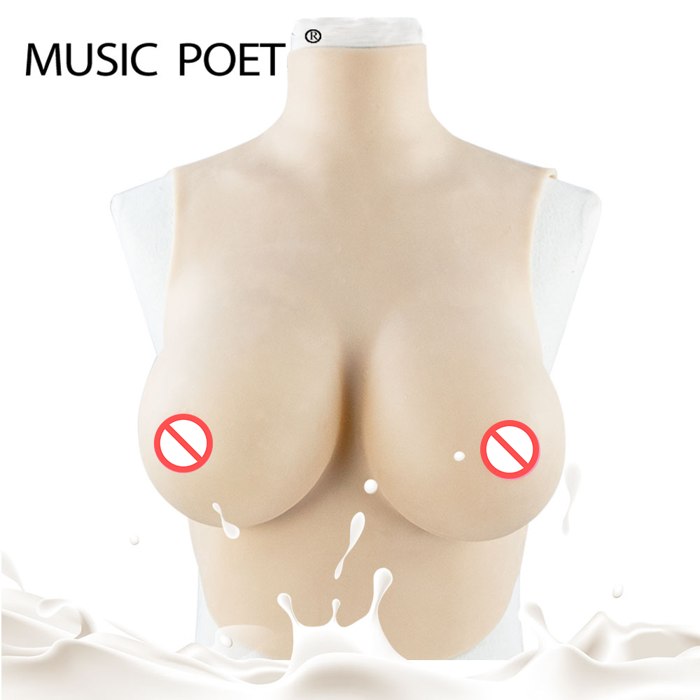 

MUSIC POET Silicone Breast Forms Realistic Fake Boobs tits Enhancer Crossdresser Drag Queen Shemale Transgender Crossdressing
