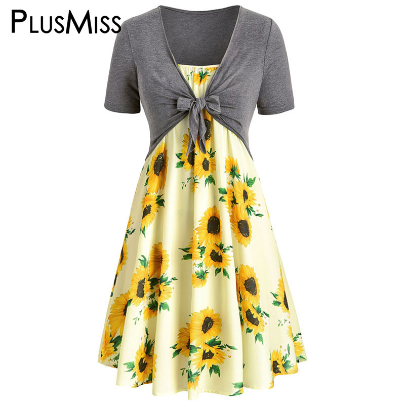 summer sunflower dress
