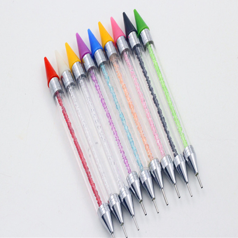 

Women Ladies Nail Dotting Art Pen Fashion Beauty Supply 3D Sticker Nail Tool Point Drill Pen SK88
