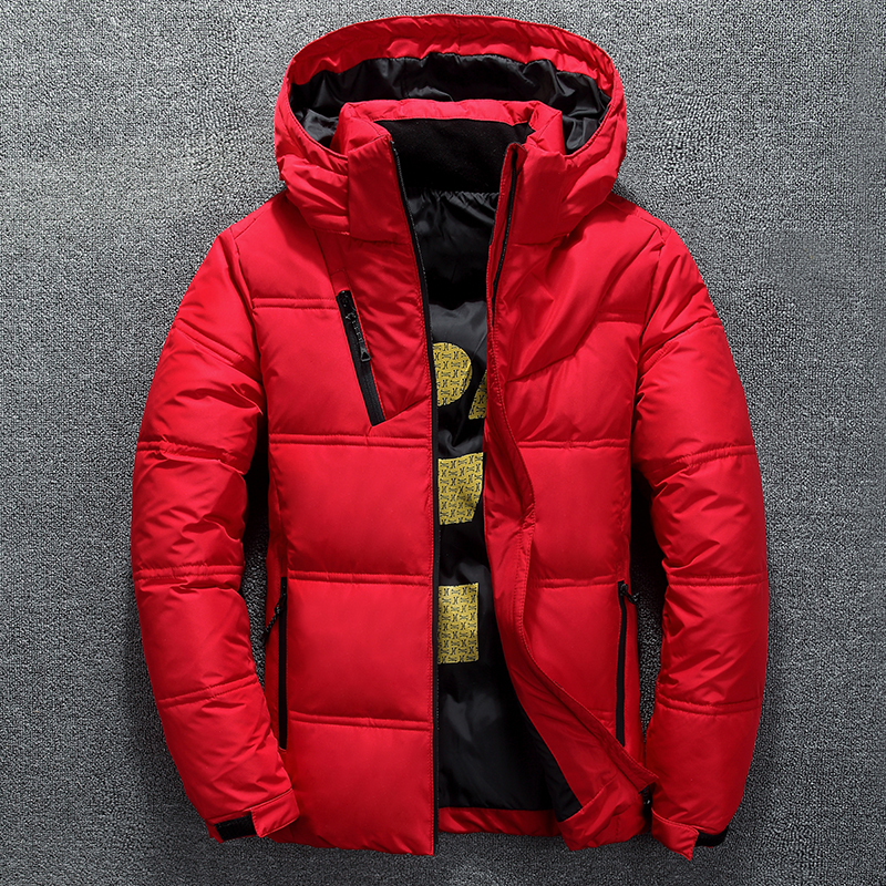 Winter Men's Warm Quilted Duck Down Padded Bubble Puffer Jacket Ski Coat Parka