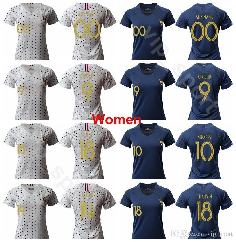 

2019 World Cup Soccer France Women LE SOMMER Jersey Lady GAUVIN BOUHADDI THINEY BUSSAGLIA HENRY DIANI Football Shirt Uniform Blue White, Black;yellow