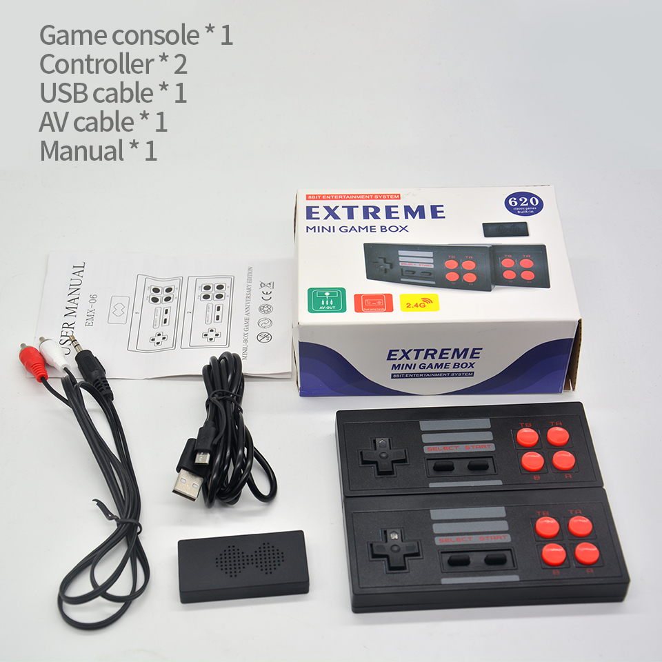Acheter Portable Jeu Joueurs Extreme Mini Game Box Peut Stocker 6 Jeux Sans Fil Usb Av Out Tv 2 4g Sans Fil Double Gamepads Handheld Console De Jeux De 11 21 Du Ycxhtc17