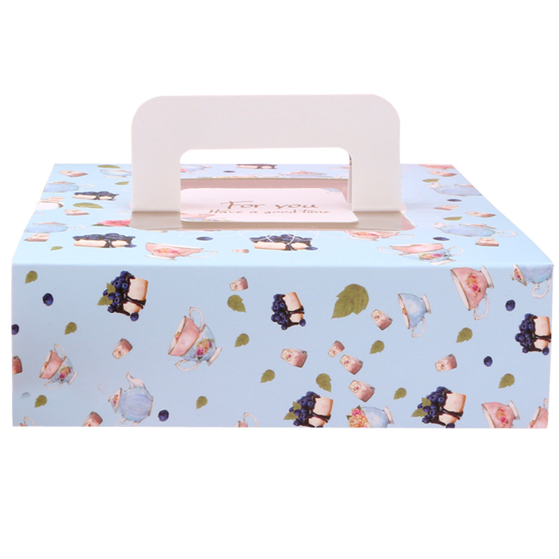 

10pcs Kawaii Cake Containers Paper Box for Macarons Boxes Kraft Packaging Box Paper Macarons Candy Packing Event Supplies