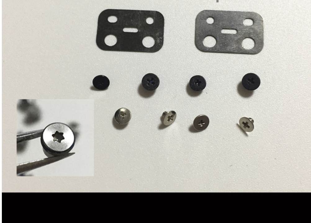 

Genuine Trackpad Touchpad Screws Set for Macbook Retina 13" A1425 2012 A1502 2013 2 Brackets 9 screws Set