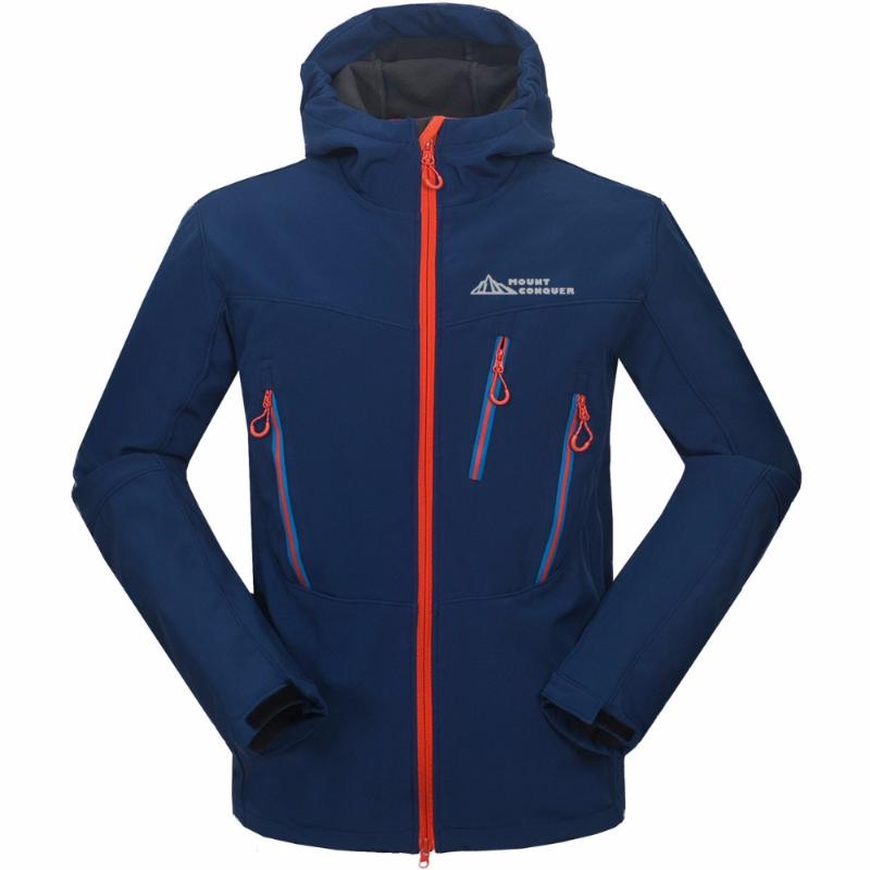 

2020 Male NEW Soft shell Jacket Zipper Personality More Men Charge Outdoor Camping Mountaineering Sports Leisure Garments, Color 3