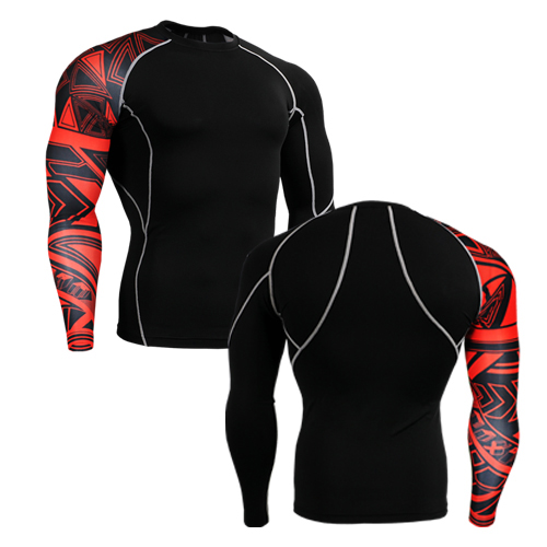 

2020 Cycling Base Layer Men Quality Long Sleeved Men's Tshirt High-Quality O-Neck 3D Printed T-shirt, As picture showed