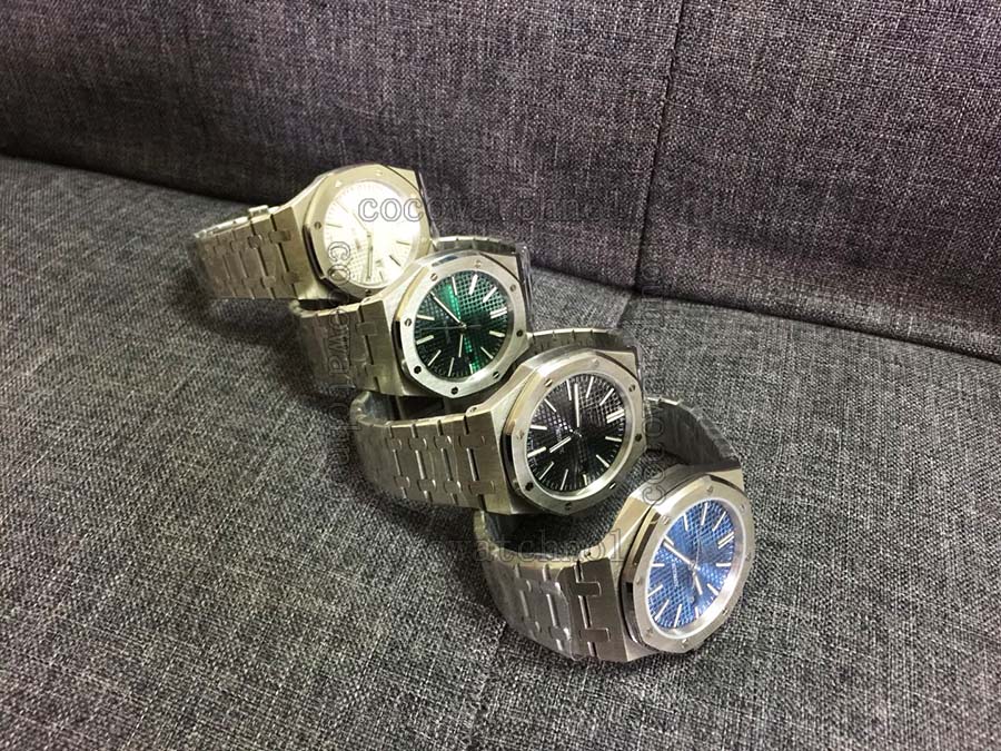

Luxury Watch For Men Fashion Classic Style 41mm Stainless Steel Strap High Quality Automatic Movement Wristwatches 15400ST, Green