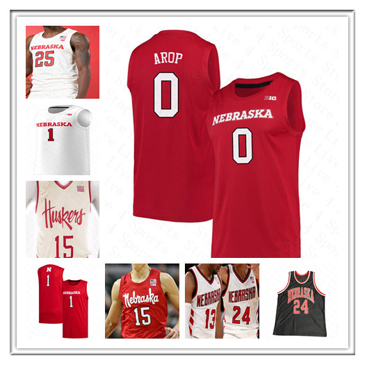 

2021 Nebraska Cornhuskers NCAA Men Basketball KEVIN CROSS CAM MACK DACHON BURKE JR. JERVAY GREEN CHARLIE EASLEY MATEJ KAVAS Jersey Custom, White