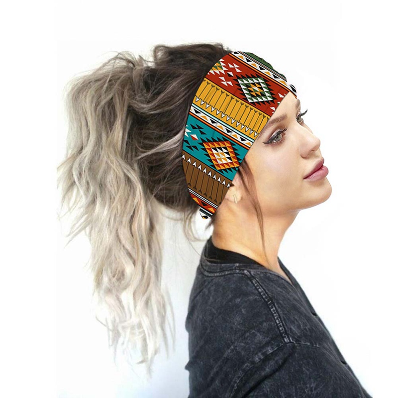 

Anti-Sweat Breathable Tennis Fitness Running Outdoor Sport Headband Quick-dry Head Scarf Multifunction Sweatband, 33