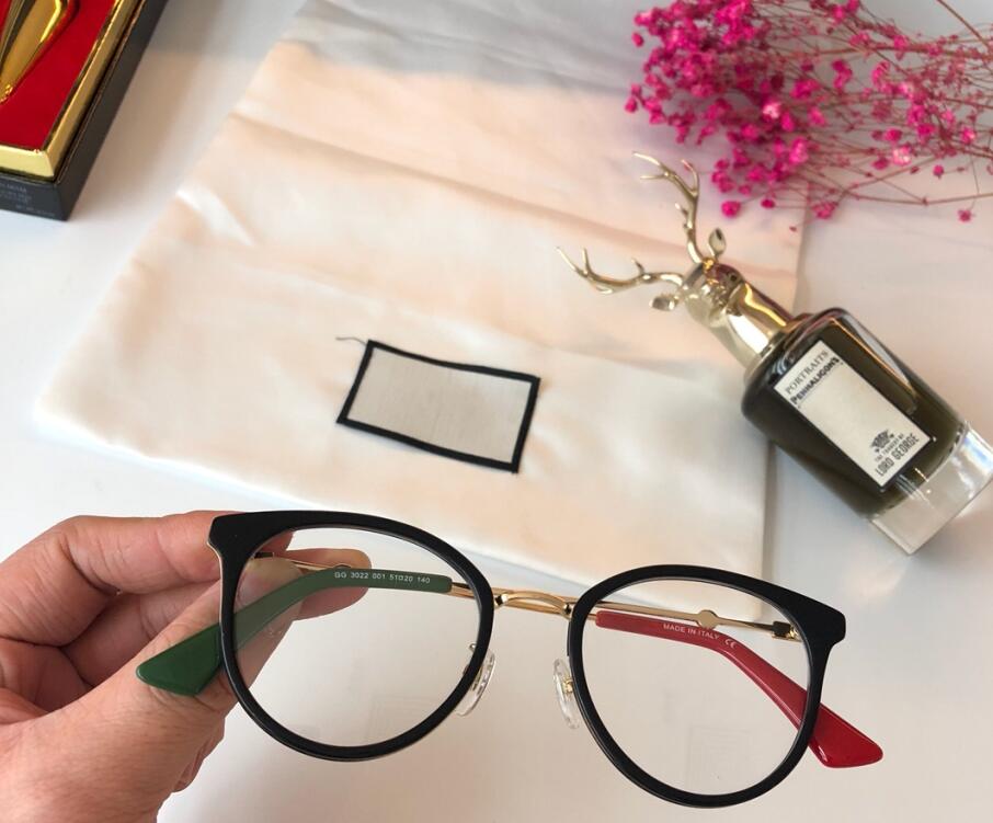 

luxury- frame women men brand designer eyeglass frames designer brand eyeglasses frame clear lens glasses frame oculos 3022 with case