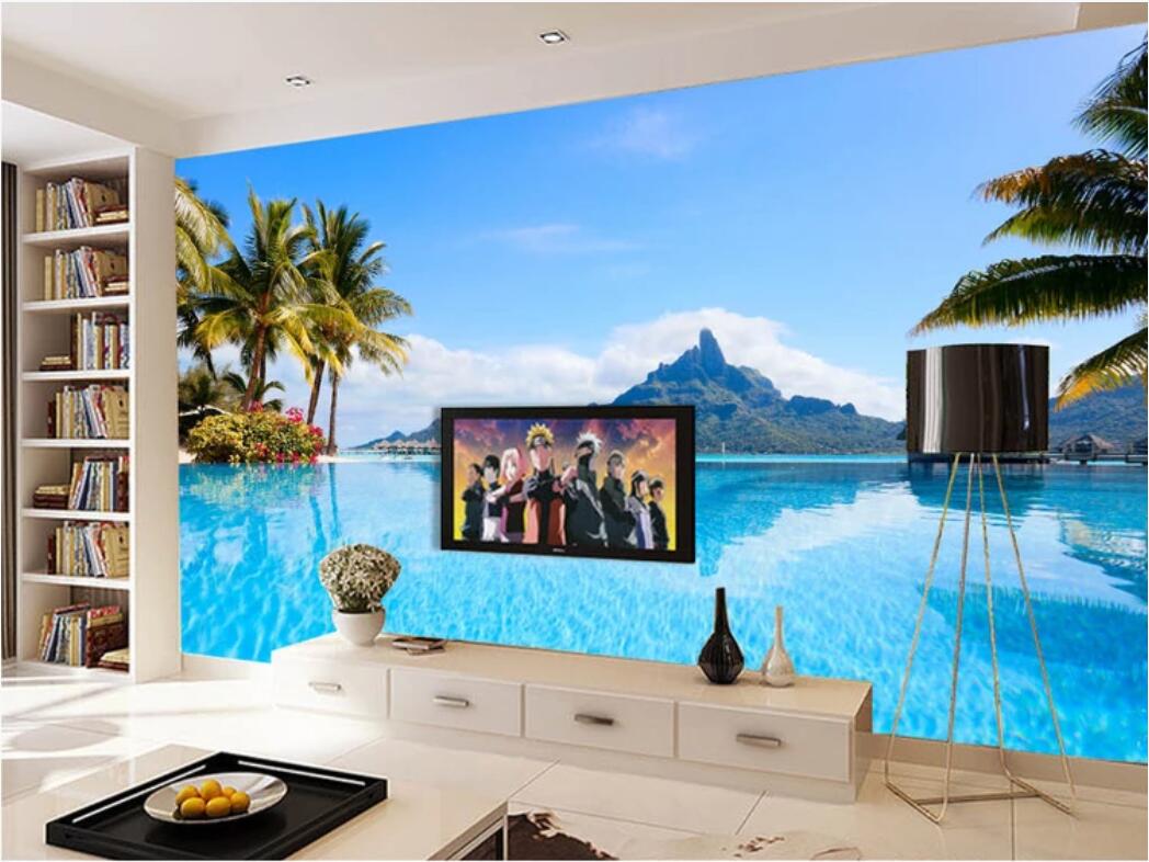 

3d room wallpaper custom photo mural Maldives landscape mural wallpaper on the wall large home decor wall art wallpaper for walls 3 d, Non-woven fabric