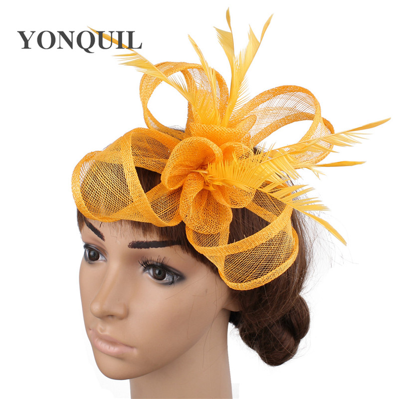 

Charming hair wedding sinamay women fascinator hats ladies party headpiece show hair accessories race hat suit for all season MYQ016