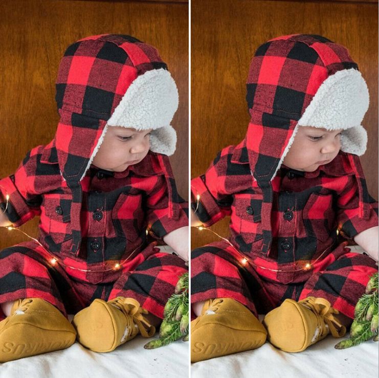 

Roupa Bebe clothes Outfits cute Infant Boy jumpsuit Autumn Winter clothes Unisex Clothes Outfits clothing for new year New