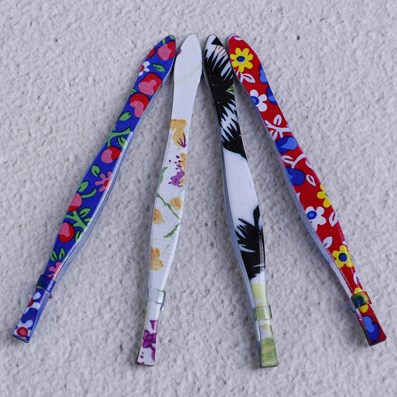 

1pcs Stainless Steel Flower EFace Hair Removal yebrow Tweezers Eye Brow Trimmer Eyelash Clip Cosmetic Makeup Tool