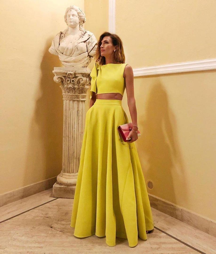 two piece maxi dress casual