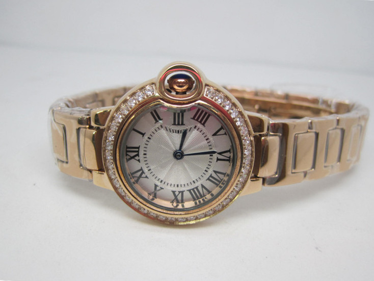 Hot sell new fashion classic man quartz movement watch Stainless steel watch quartz watch female clock rose gold color ca21-image-504879569