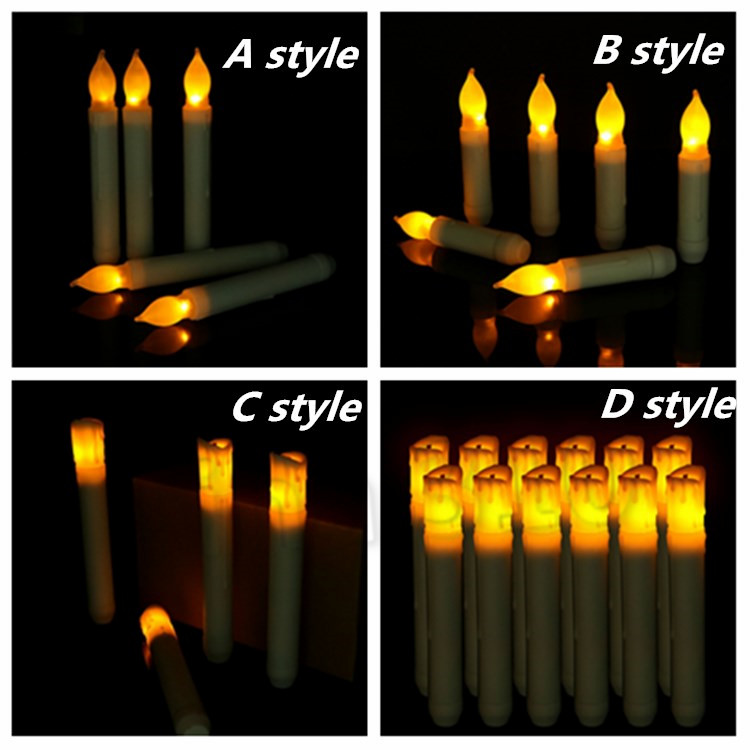 New Led Candles Electronic Taper Candle Operated Flameless Candles