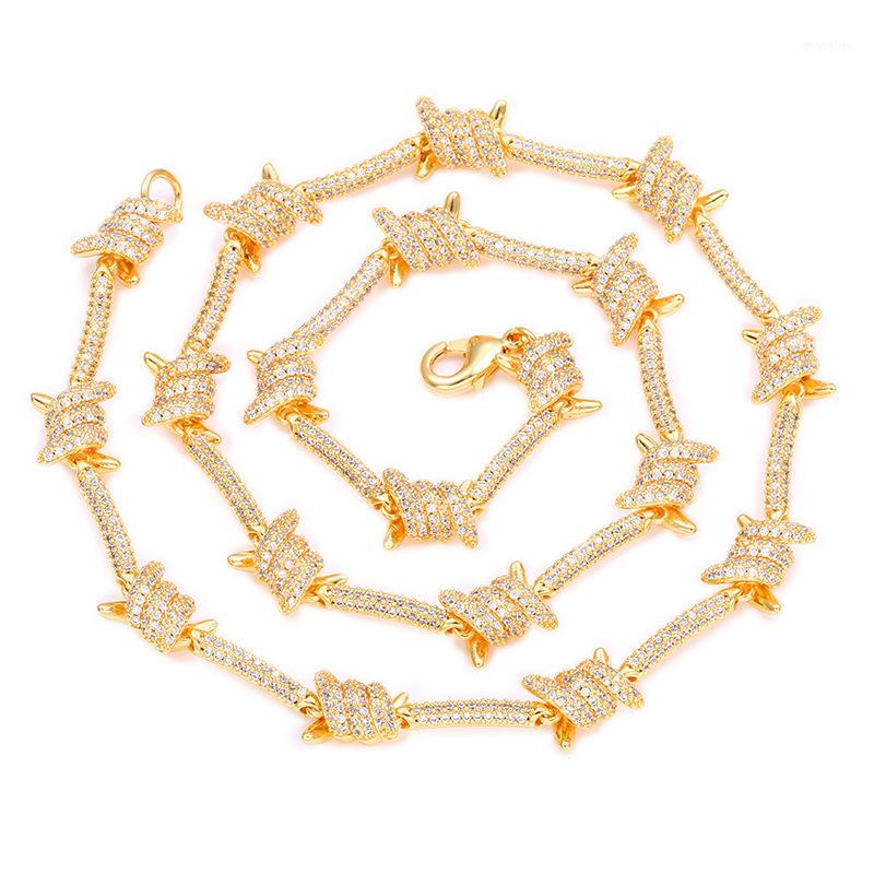 

Mens Hip Hop Wire Chain Personality Cuban Chain Full Of Zircon Jewelry Necklace 7inch 20inch High Quality1