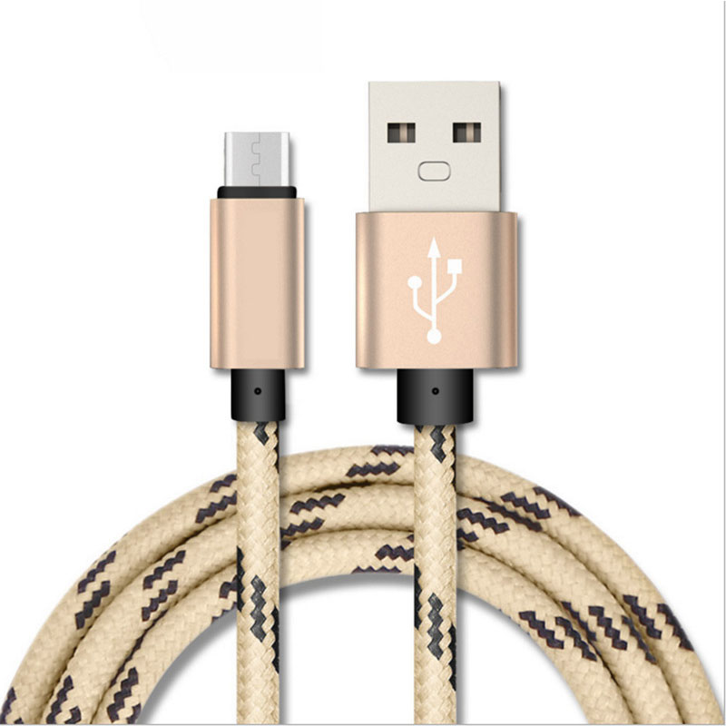 

Factory Stocks Micro USB Cable Type C 1M 2M 3M 3FT 6FT 10FT cell phone cable for samsung charger cable, Gold
