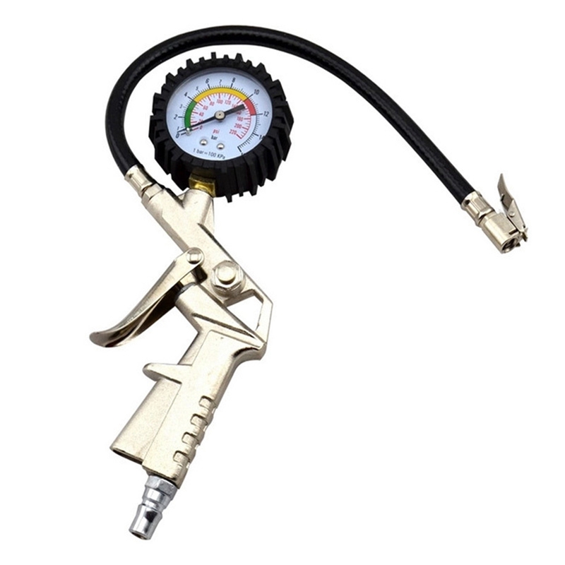 

Tire pressure gauge high precision with inflatable car tire pressure monitor digital display gauge aerated air gun
