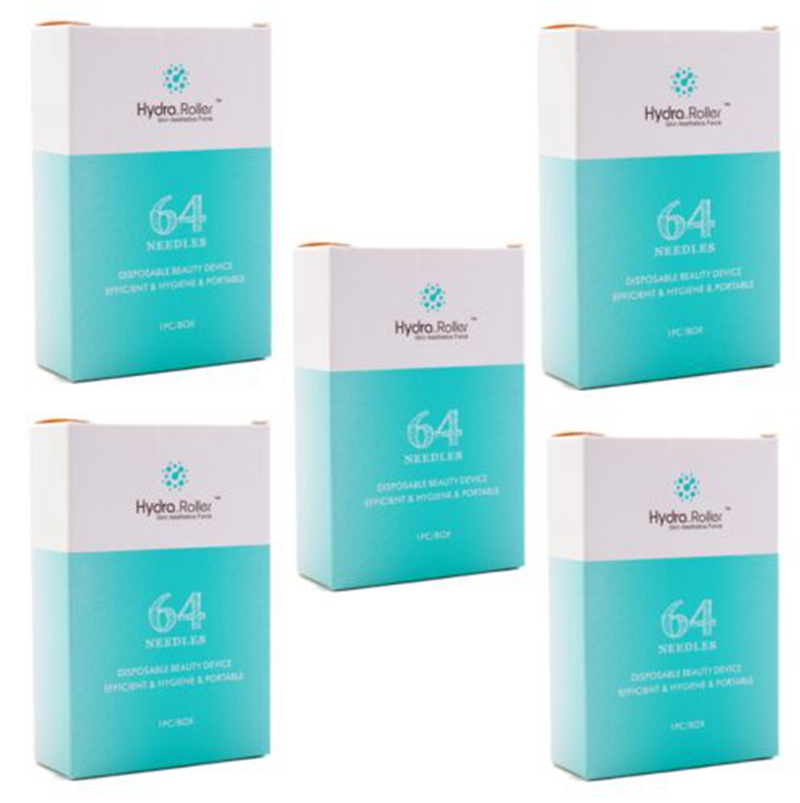 

Hydra Roller 64 pins Titanium Microneedle Automatic HydraNeedle DermaRoller Gold Tips micro needles with gel tube