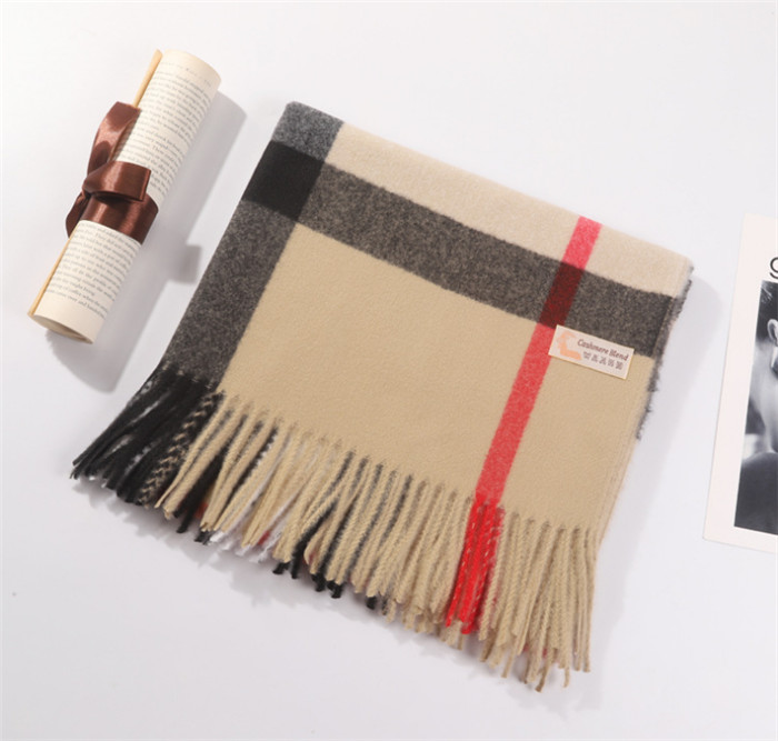 

2018 Winter cashmere scarf high-end soft thick cashmere scarf classic long tassel scarf men's and women's scarves 200*70cm