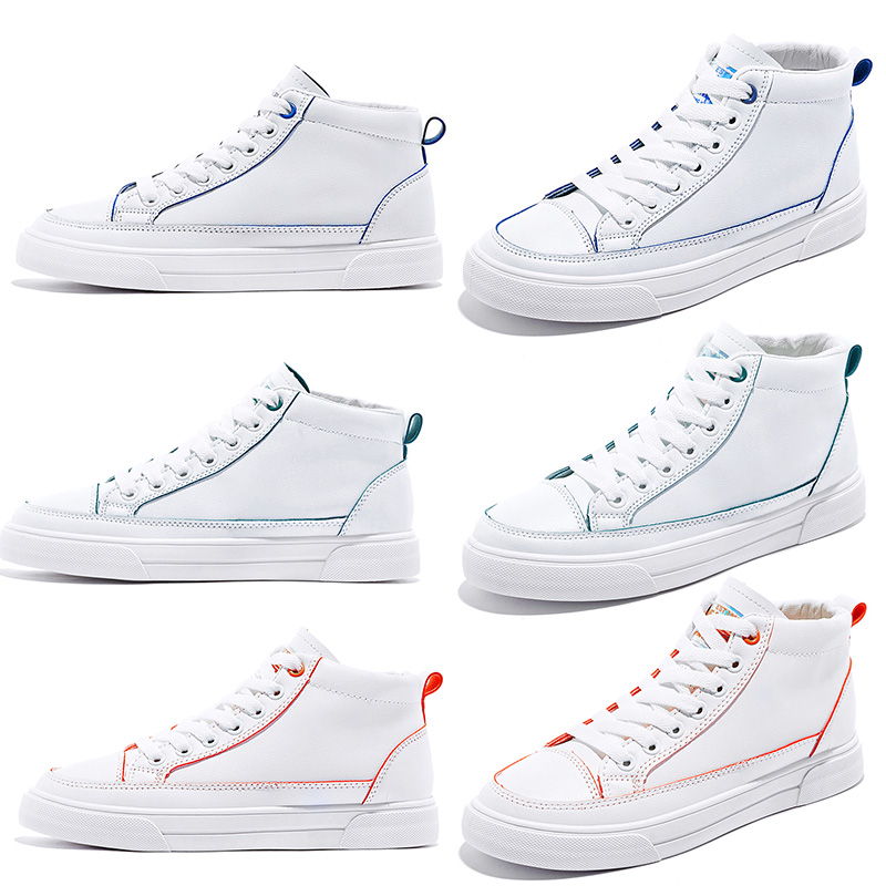 

new women canvas plat shoes triple white red green blue fabric comfortable trainers designer sneakers 35-40, A1 white red