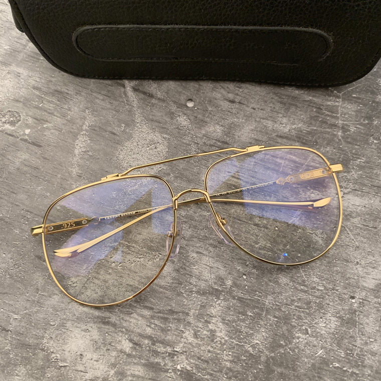 

Chrome Brand Optical Frame Glasses Men Women Big Frame Eyeglasses Frames Fashion Metal Spectacle Frames Myopia Eyewear with Original Box