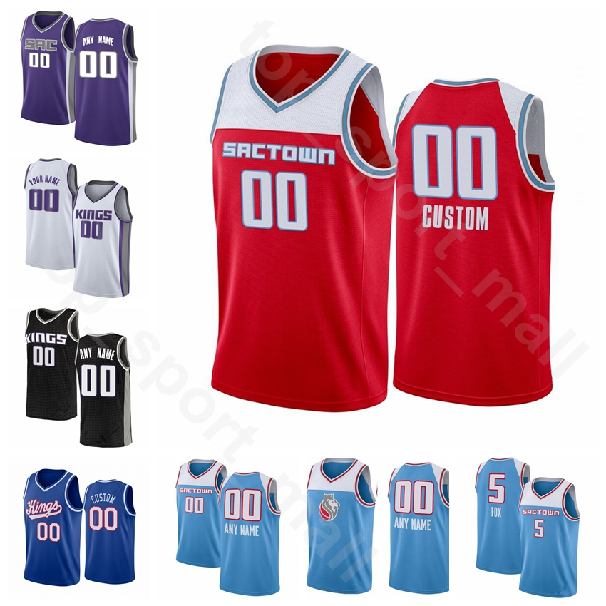 

Screen Print Basketball Buddy Hield Jersey DeAaron Fox Harrison Barnes Bogdan Bogdanovic Nemanja Bjelica Richaun Holmes Men Women Kids, Black;red