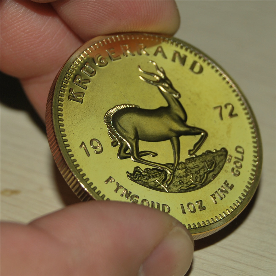 

Free Shipping 10pcs/lot,1972 South African Gold Krugerrand Coin,High Quality