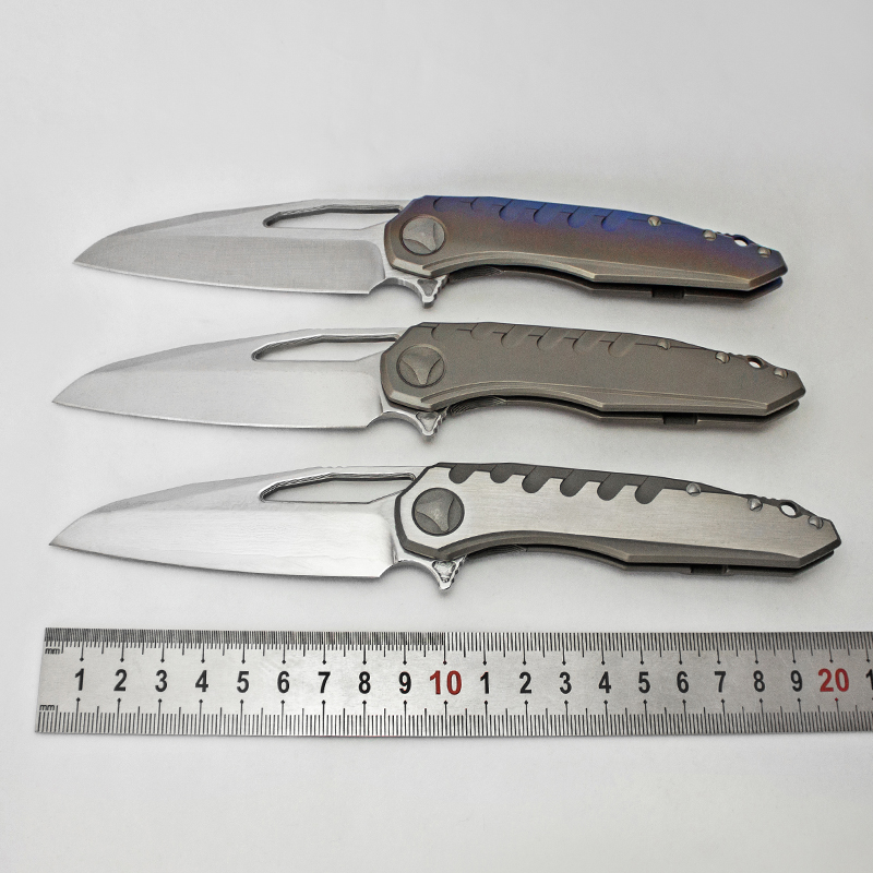 

Hot Selling Custom Sigil Folding Knife M390/Damascus Blade Titanium Handles Pocket EDC Knives Best Tactical Camping Hunting Survival Tools