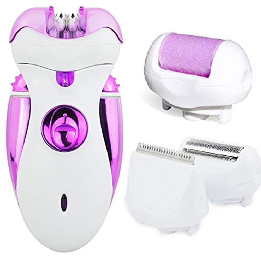 

Hair Epilator Shaver Razor Trimmer for Women, 4 in 1 Rechargeable Hair Remover, Painless Machine for Facial Bikini Leg Arms Body Lips