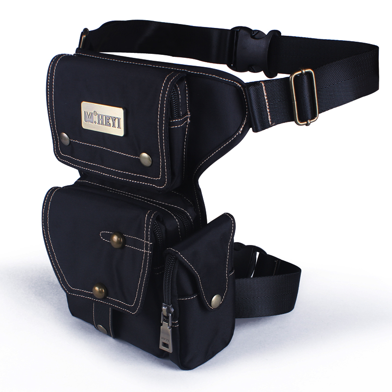 

New Multifunctional Leg Bag Tactical Outdoor Pockets Male Army Fan Punk Mobile Kit Female Riding Waist Bag Motorcycle Equipment, Sky blue